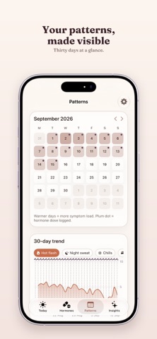 Menopause Tracker: Luna Shift screenshot 1