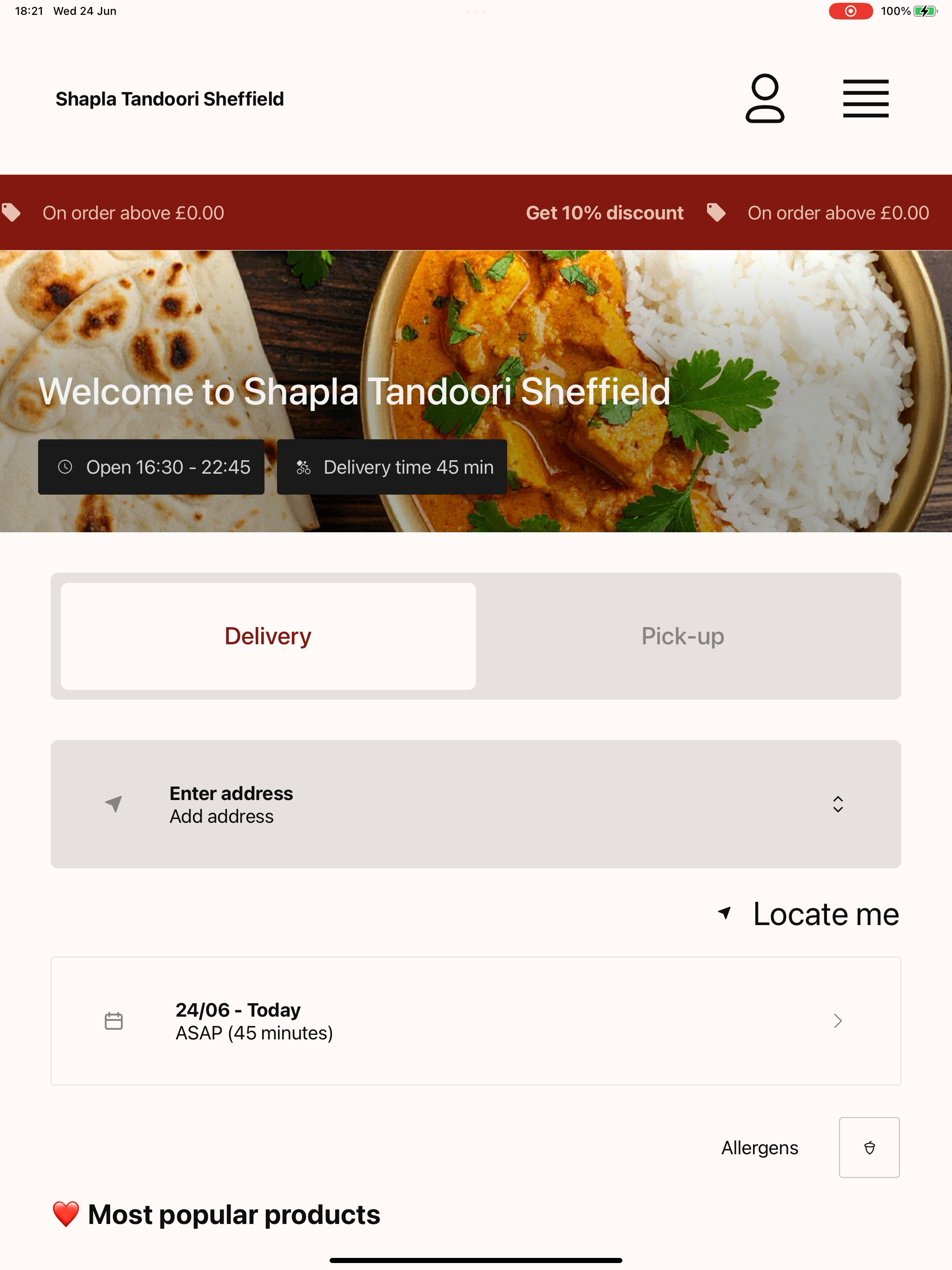 Shapla Tandoori Sheffield screenshot 9