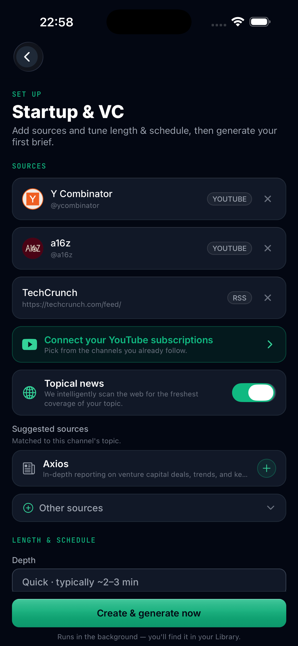 Briefcaster: Audio News Brief screenshot 7
