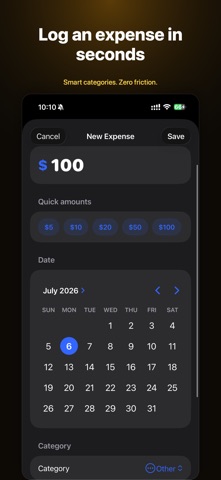 Spendly: Visual Expense Log screenshot