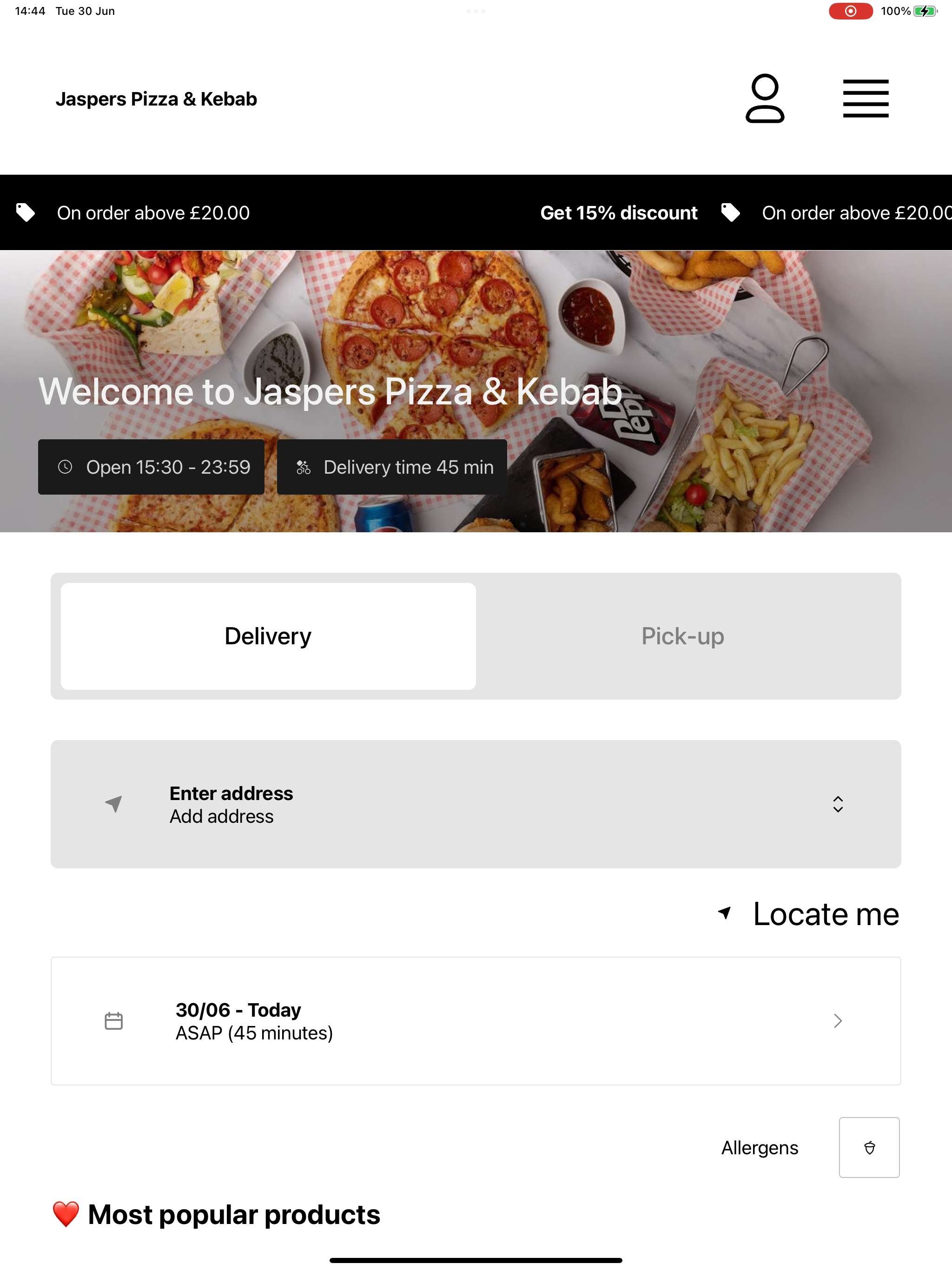 Jaspers Pizza & Kebab screenshot 9
