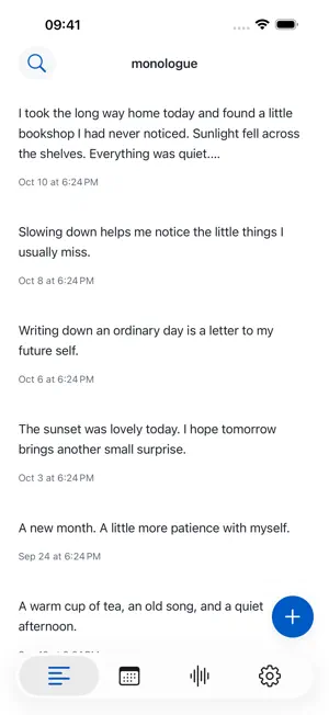 Monologue: Diary & Voice Notes screenshot 1