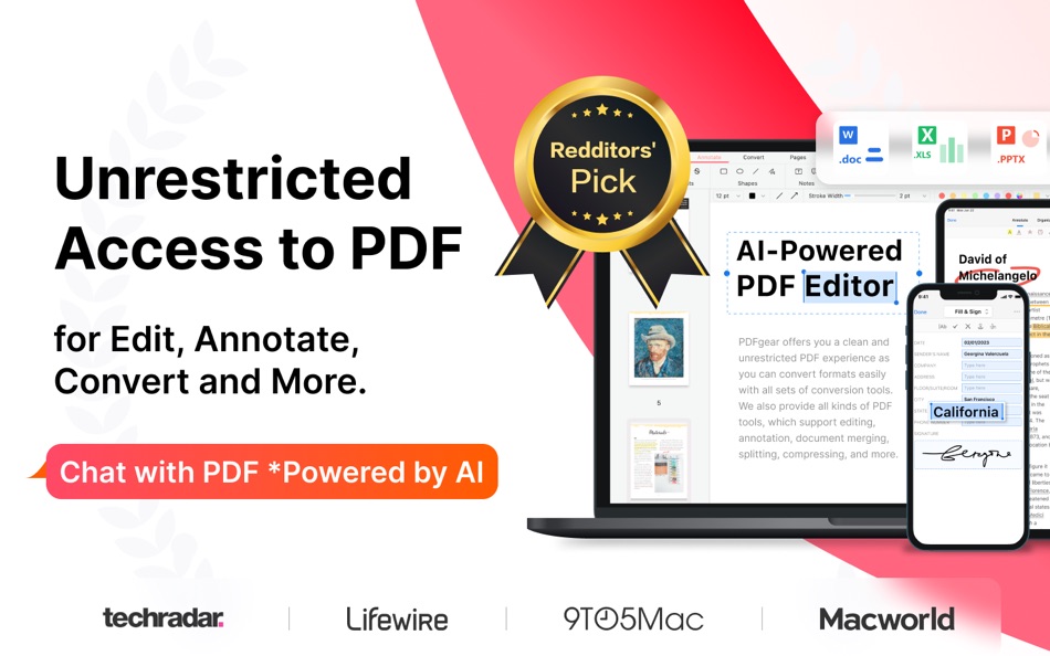 #1. PDFgear: PDF Editor & Reader (macOS) 由: PDF GEAR TECH PTE. LTD.