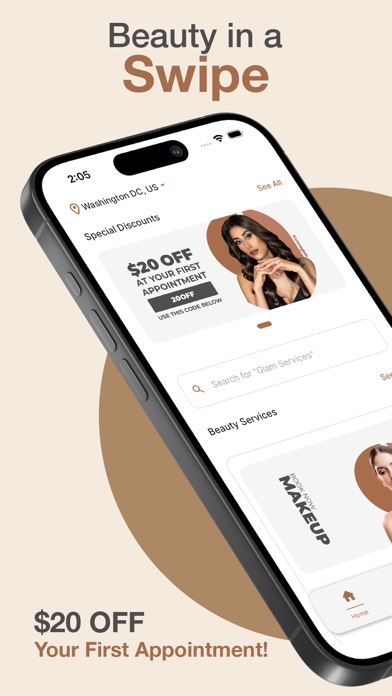 Letmeglam: On Demand Salon App Screenshot