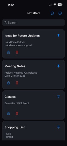NotaPad Screenshot 1 of 3
