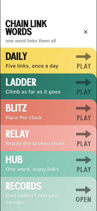 Chain Link Words screenshot 2