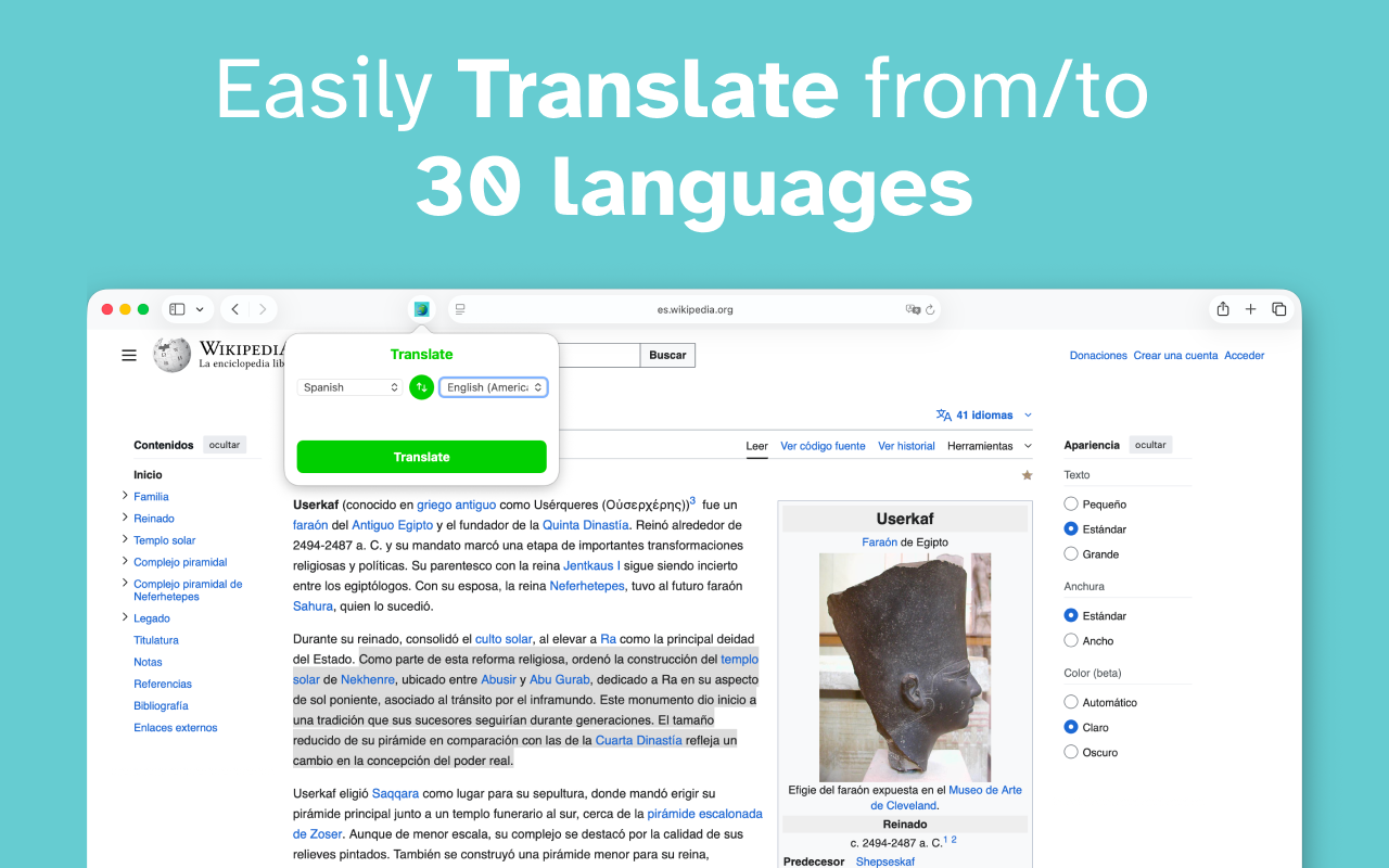 Translator for Safari screenshot 3