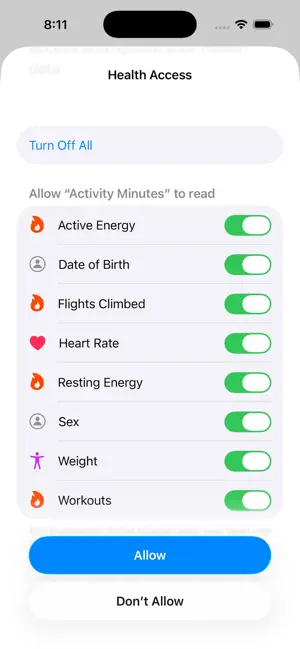 Activity Minutes screenshot 2