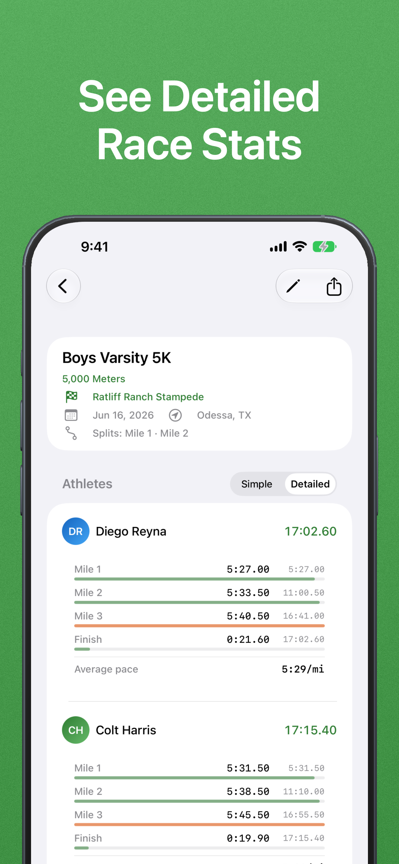 XC Team Timer screenshot 5