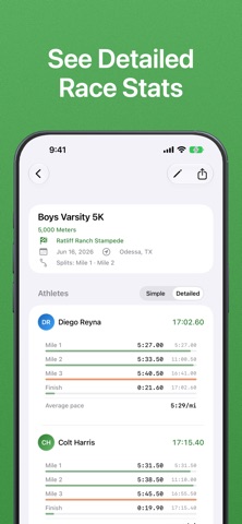 XC Team Timer Screenshot 5 of 7