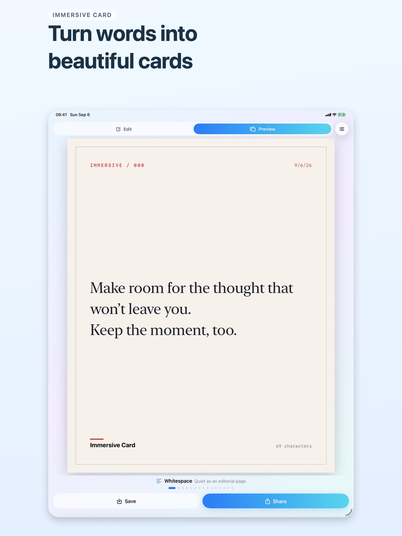 Screenshot 7 of Immersive Card
