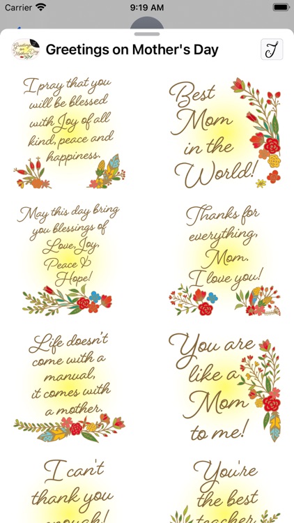 Greetings on Mother's Day