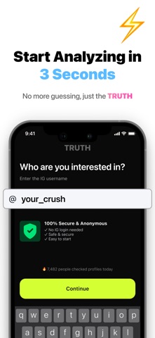 Truth - See Recent Followers iPhone screenshot