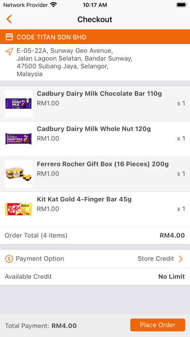 JustOrder Commerce Screenshot