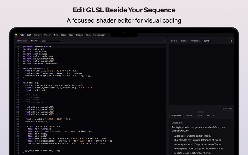 Orcalot: Livecoding Studio screenshot
