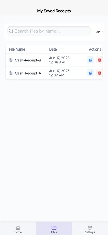 Cash Receipt screenshot 5 of 6