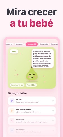 Prego: Embarazo y Bebé Tracker iPhone screenshot 2