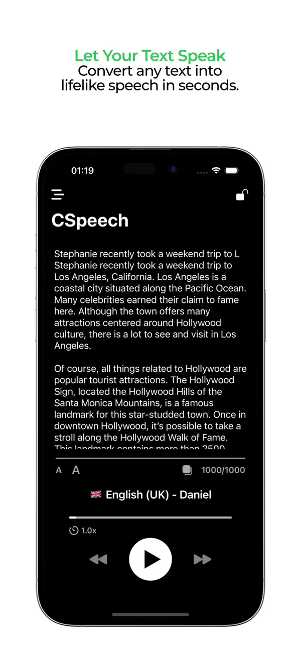 #1. Cuspart: CSpeech (iOS) di: Mustafa Tolga DALBUDAK