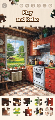 Jigsaw Puzzle - Countryside iPhone screenshot