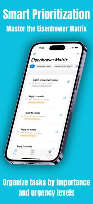 Eisenhower Todo App screenshot 1