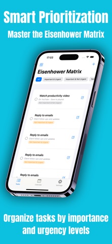 Eisenhower Todo App screenshot