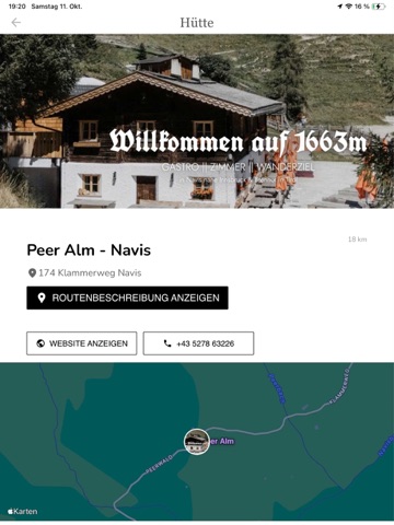 Wipptal Info iPad screenshot