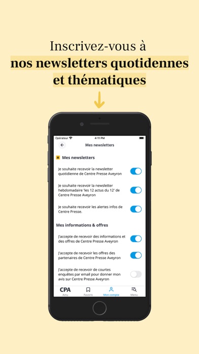 Centre Presse Aveyron - Actus Screenshot
