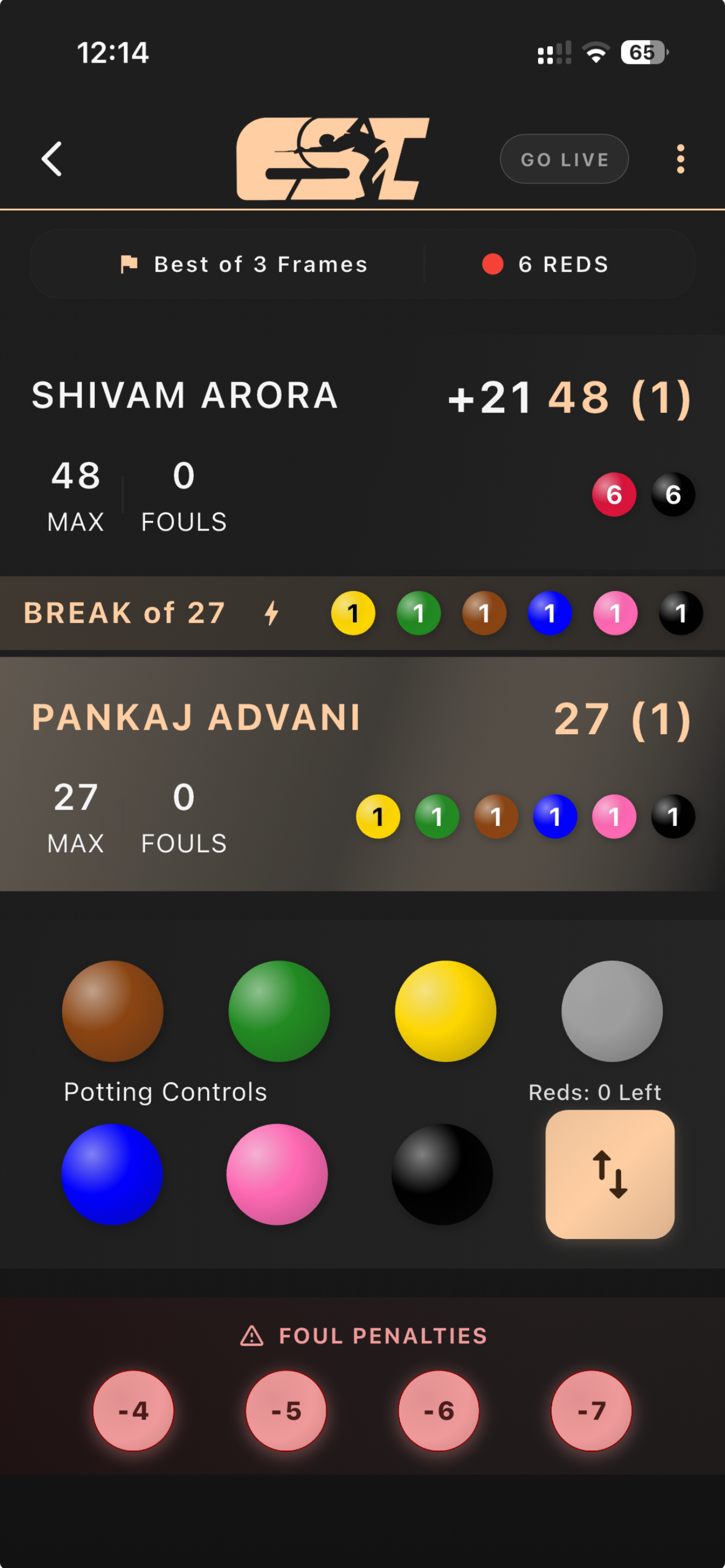 Snooker Scoreboard Pro - CSI
