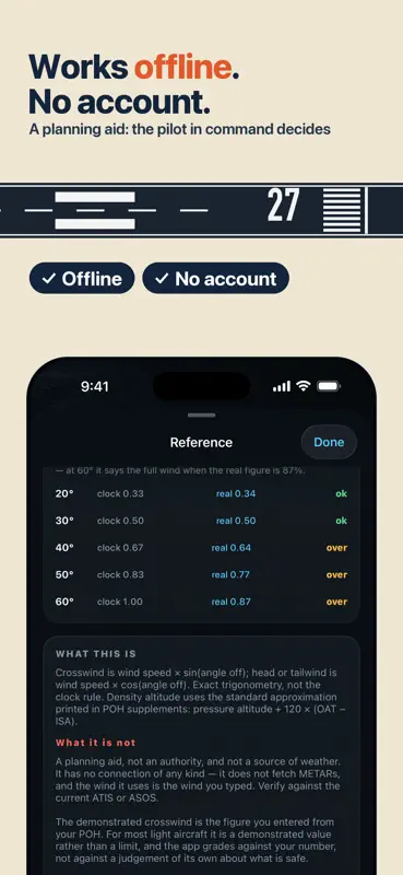 Crosscheck Crosswind Rechner screenshot 8 of 8