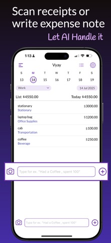 Vyay - AI Expense Tracker screenshot