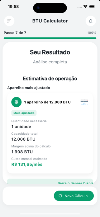 Calculadora de BTU Screenshot 2 of 3