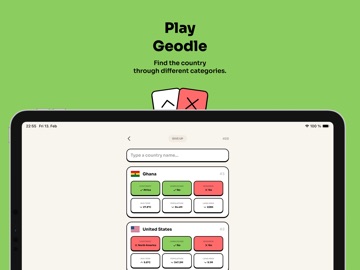 Geotrivia: Geography Games iPad screenshot