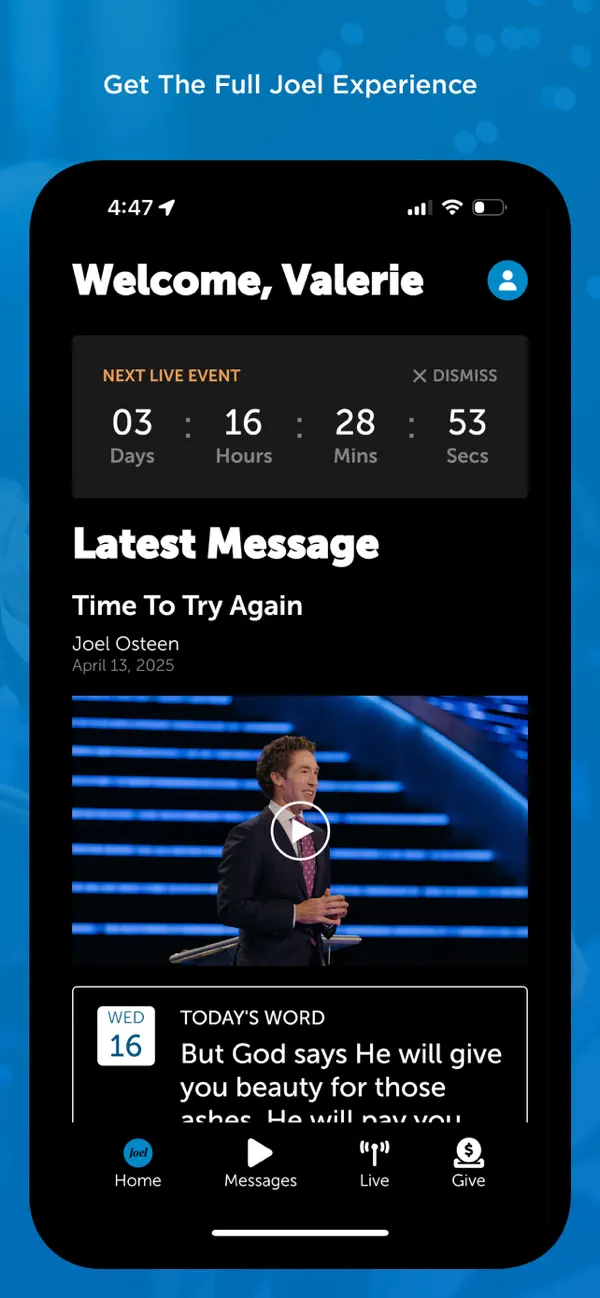 Screenshot #2 pour Joel Osteen Ministries