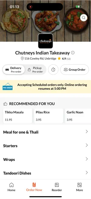 Chutneys Indian Takeaway. screenshot 2