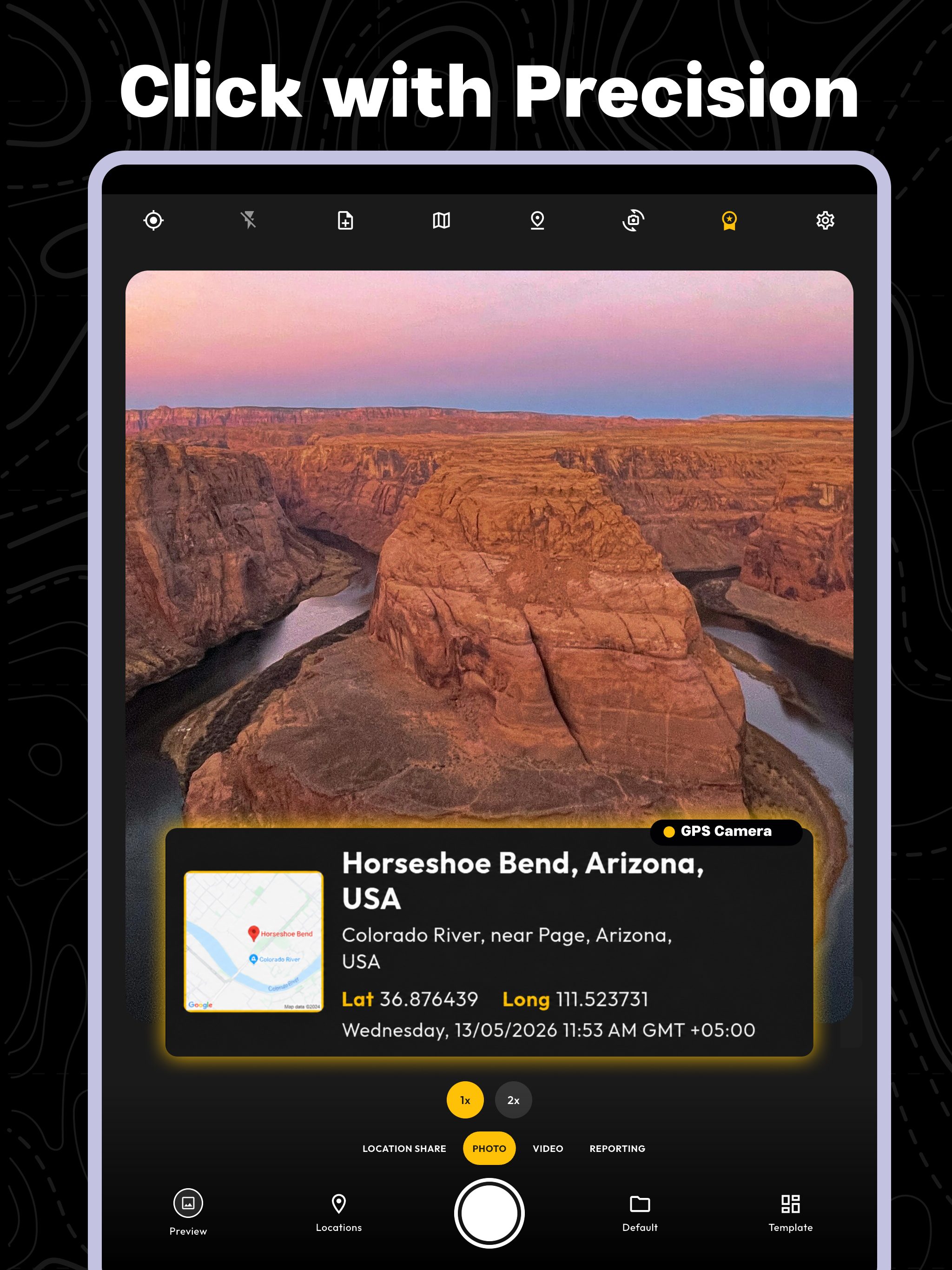 GPS Map Camera Geo: Timestamp