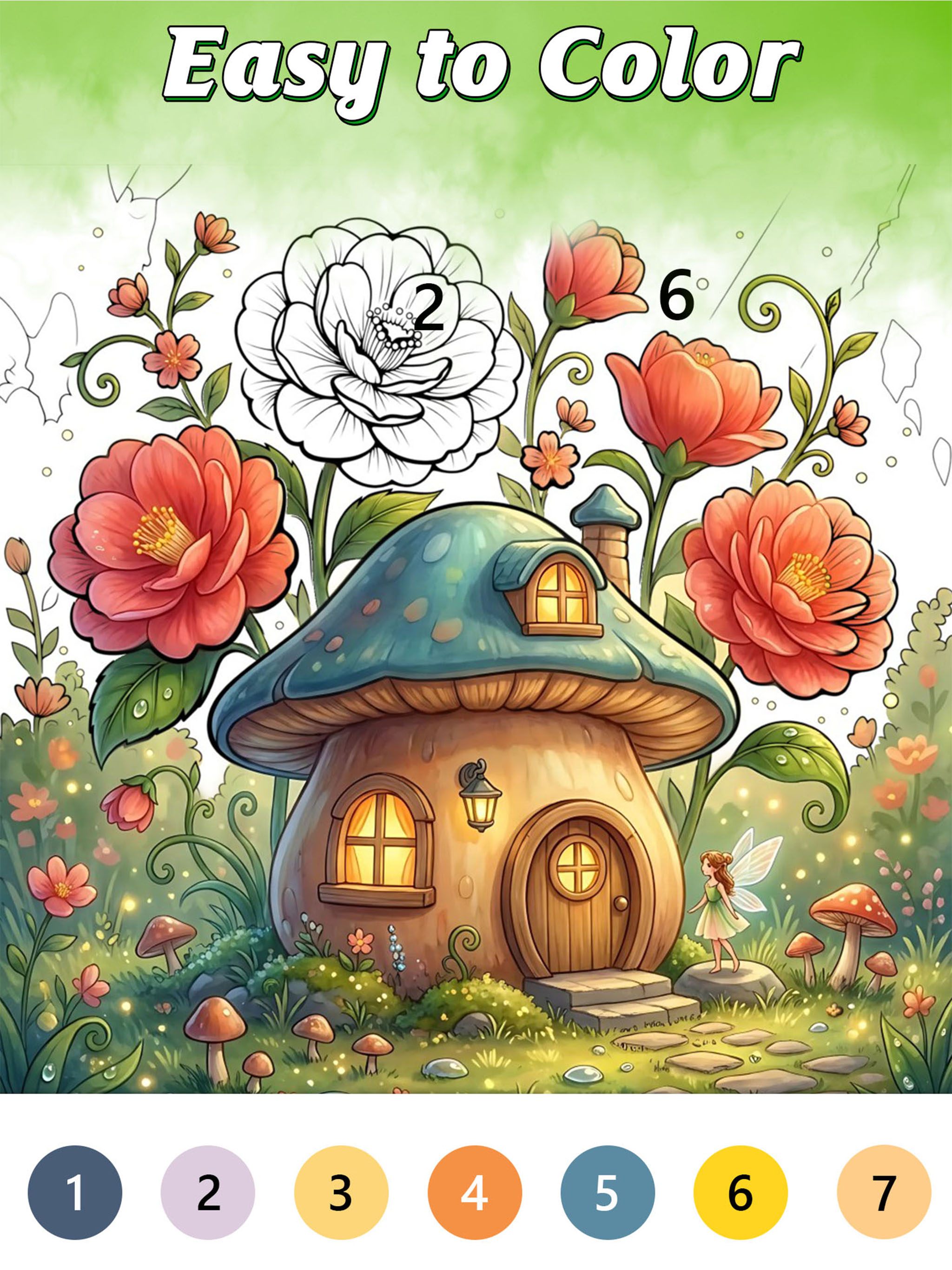 Whimsical House Coloring Book