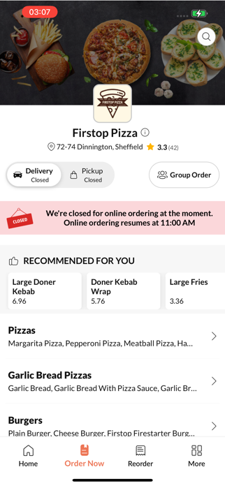 Firstop Pizza Sheffield Screenshot 2 of 4