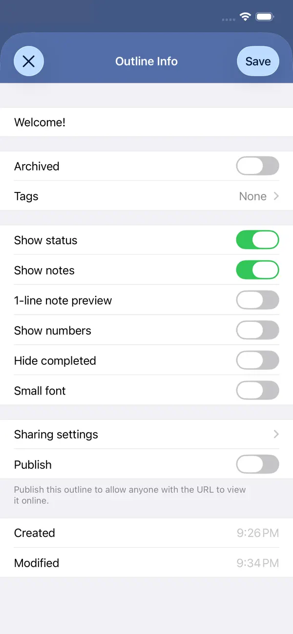 #6. Outliner (iOS) 由: CarbonFin