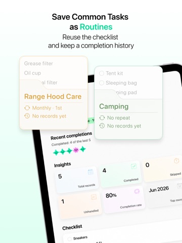 OhWait: Checklists & Reminders iPad screenshot