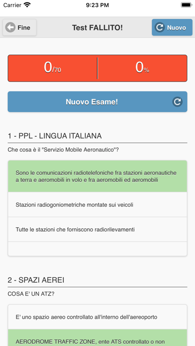 Quiz Paracadutismo Screenshot