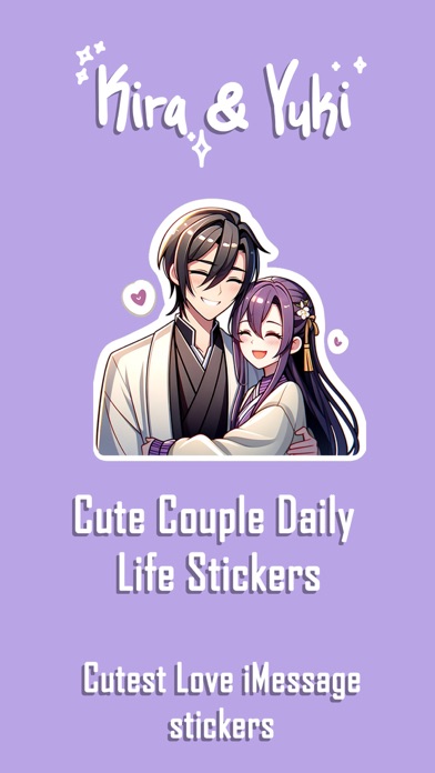 Beautiful Love Couple Stickers Screenshot