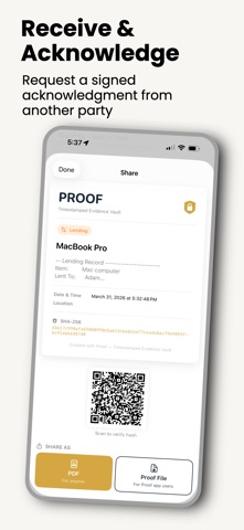 Proof – Vault Screenshot 4 of 4