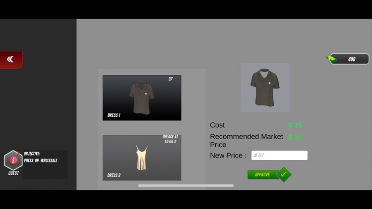 Clothing Store Game Simulator