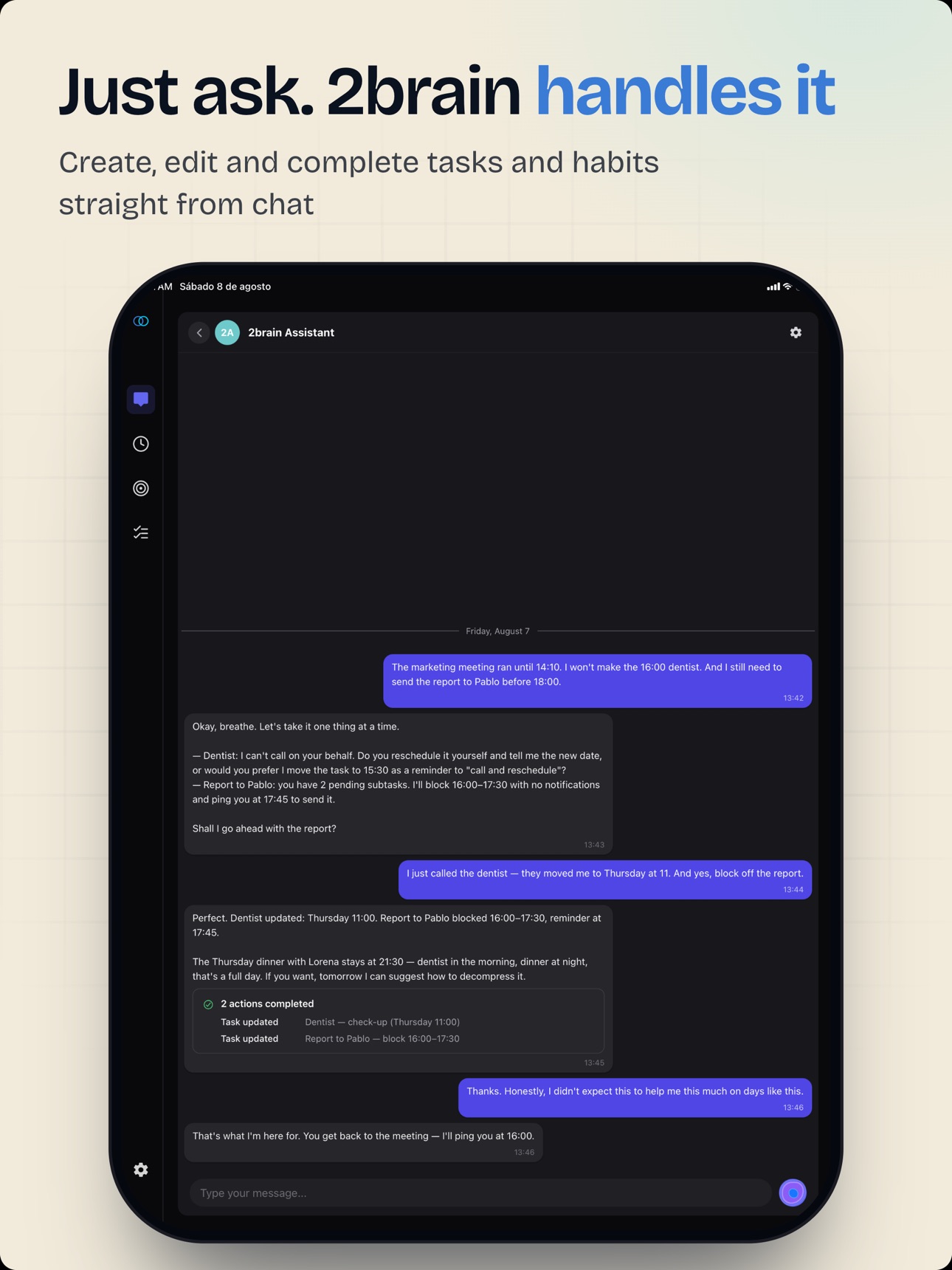 Screenshot 10 of 2brain: Tasks, Habits & AI