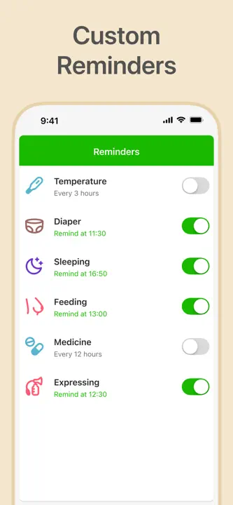 Baby Tracker・Breastfeeding Logのスクリーンショット（6/7）