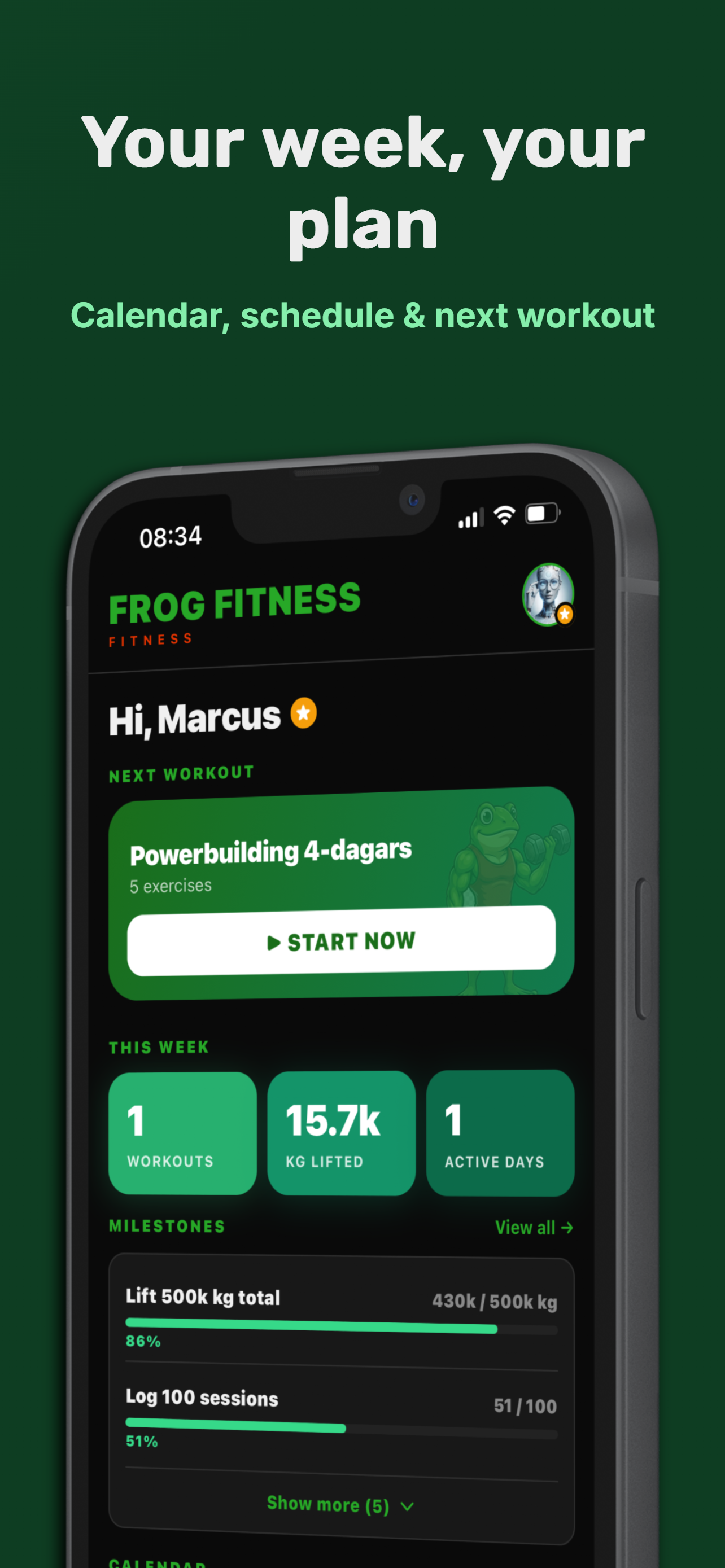 Frog Fitness: Workout Tracker screenshot 4
