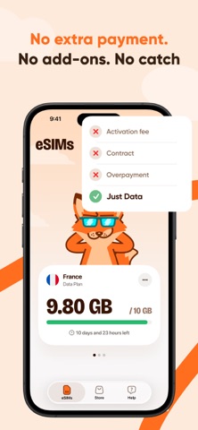 FairSIM: eSIM & Travel Data iPhone screenshot