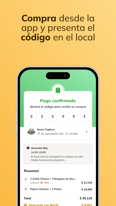 Morfy: Salí a comer ahorrando Screenshot