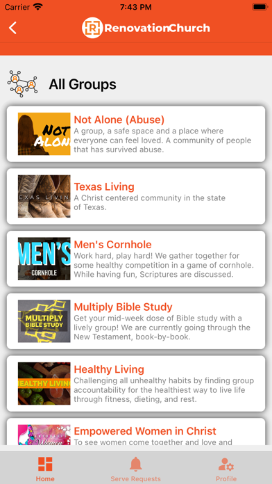 Renovation Church Mobile Screenshot