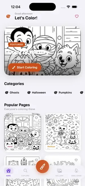 Halloween Coloring Spooky Art screenshot 1